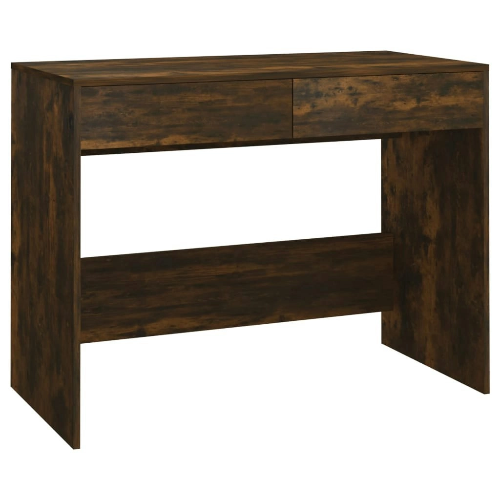 Desk Smoked Oak 101x50x76.5 cm Engineered Wood 812996