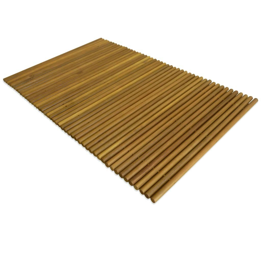 Bath Mat Acacia Wood 80x50 cm 43789