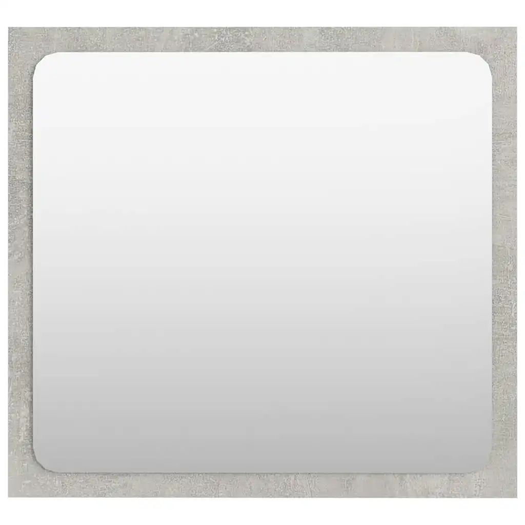 Bathroom Mirror Concrete Grey 40x1.5x37 cm Engineered Wood 804602