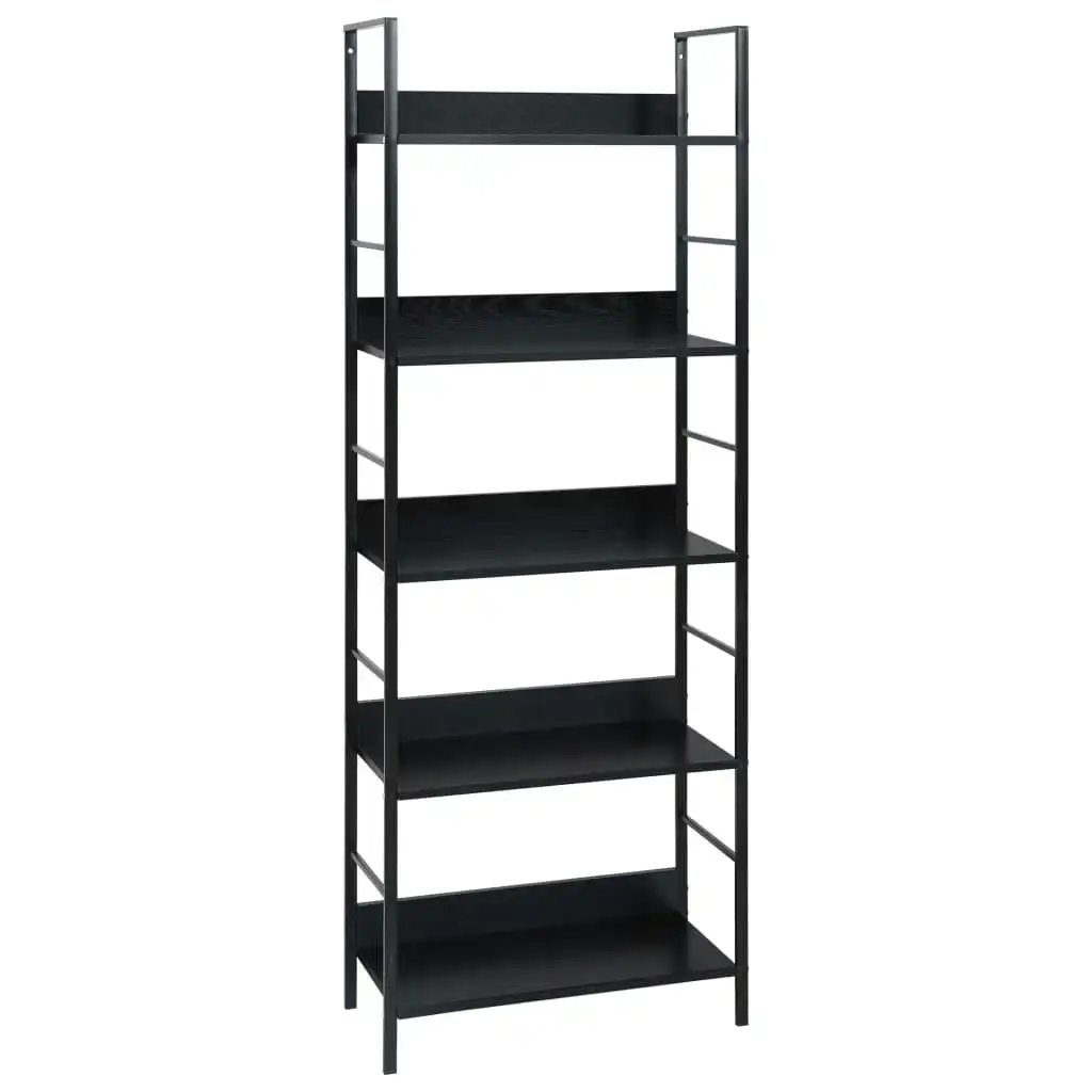 5-Layer Book Shelf Black 60x27.6x158.5 cm Engineered Wood 288226