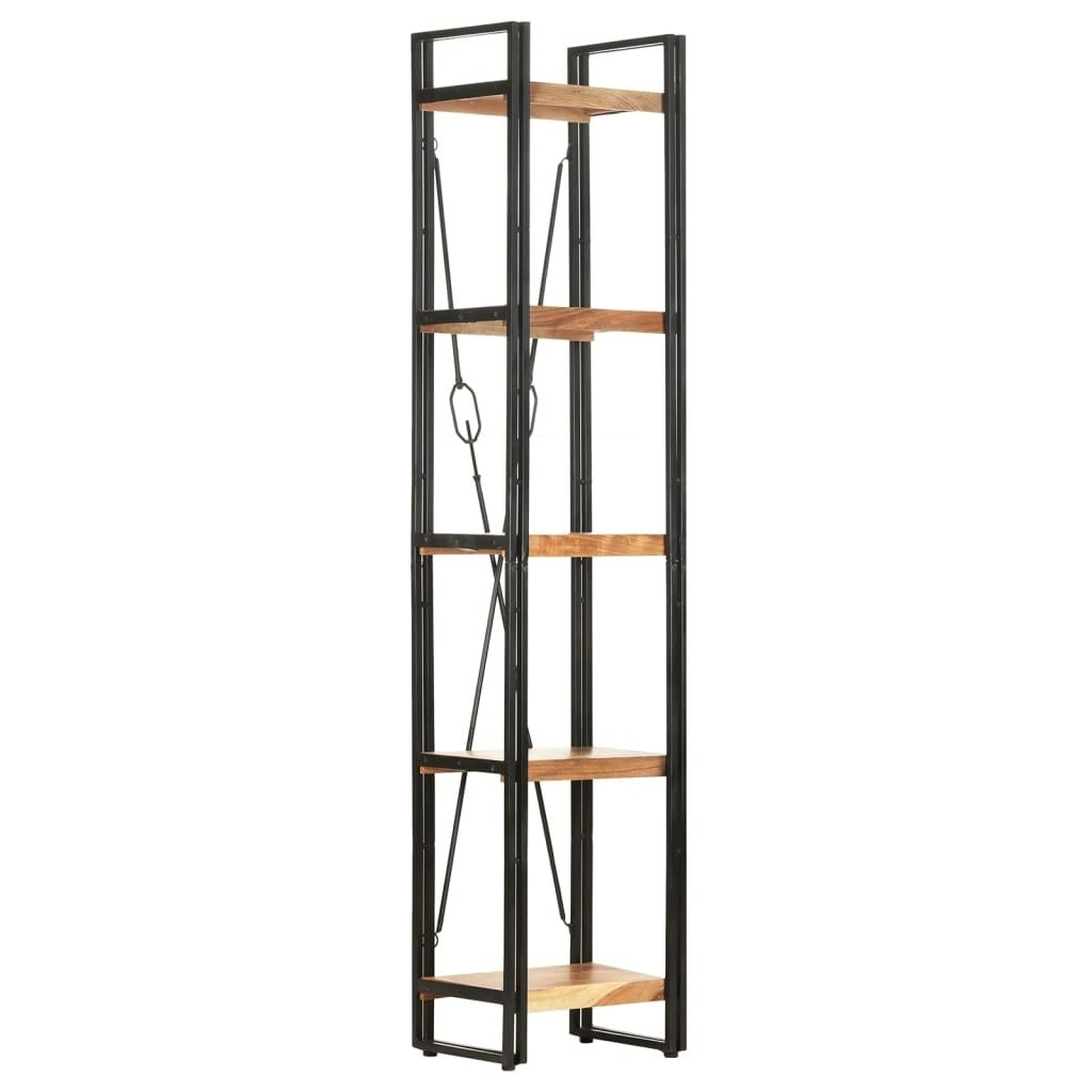 5-Tier Bookcase 40x30x180 cm Solid Acacia Wood 320611