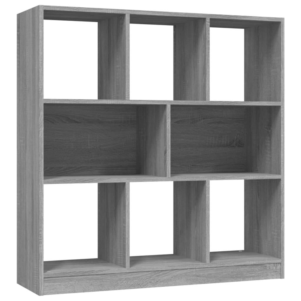 Book Cabinet Grey Sonoma 97.5x29.5x100 cm Engineered Wood 826379