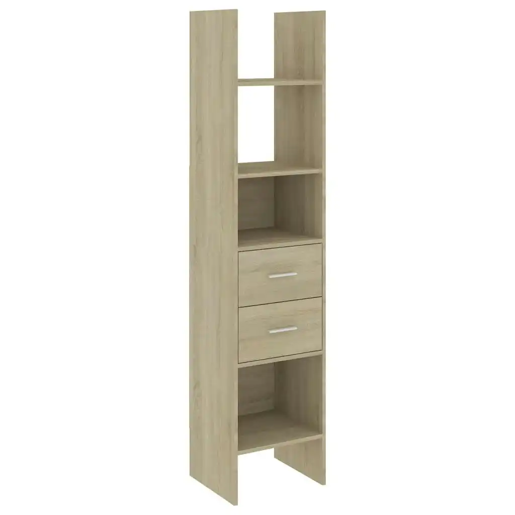 Book Cabinet Sonoma Oak 40x35x180 cm Engineered Wood 803419