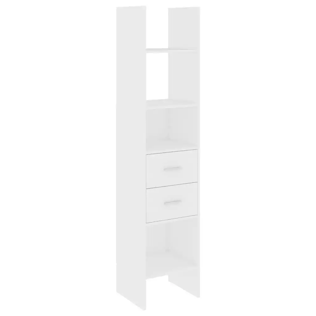 Book Cabinet White 40x35x180 cm Engineered Wood 803416