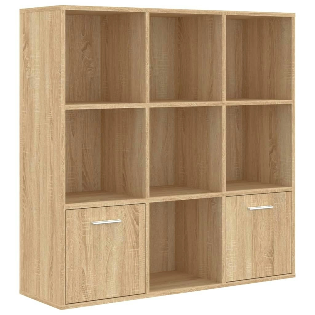 Book Cabinet Sonoma Oak 98x30x98 cm Engineered Wood 801119