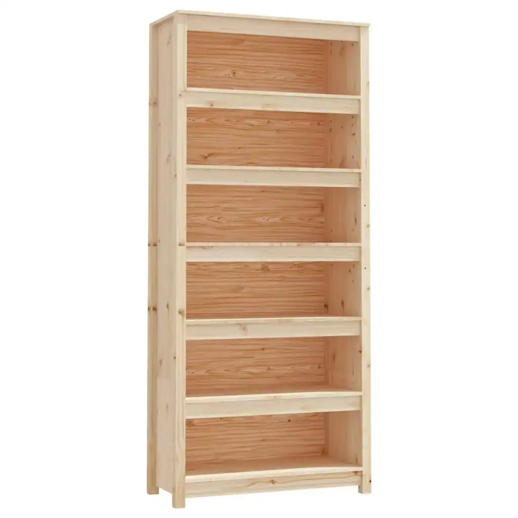 Book Cabinet 80x35x183 cm Solid Wood Pine 821694