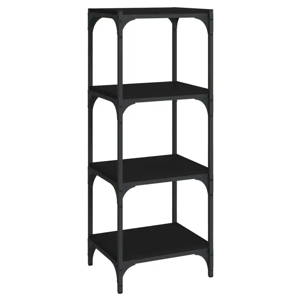 Book Cabinet Black 40x33x100 cm Engineered Wood and Steel 819312