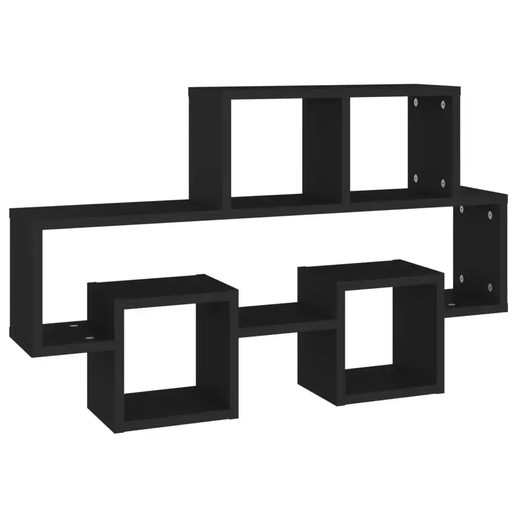 Car-shaped Wall Shelf Black 82x15x51 cm Engineered Wood 807251