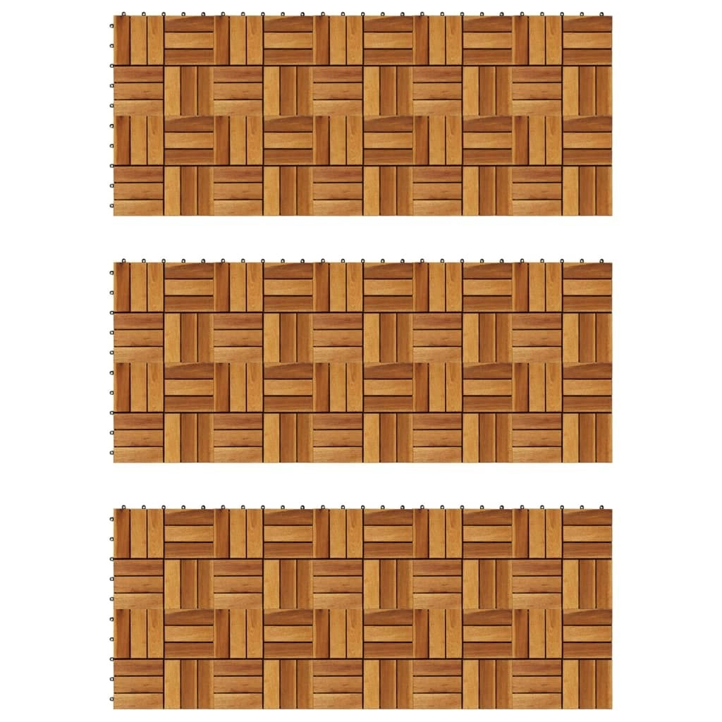 Decking Tiles 30 x 30 cm Acacia Set of 30 271793