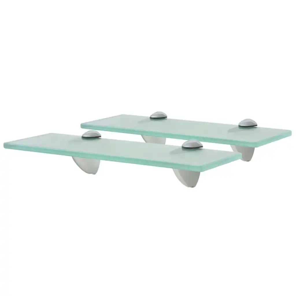 Floating Shelves 2 pcs Glass 30x10 cm 8 mm 3051494