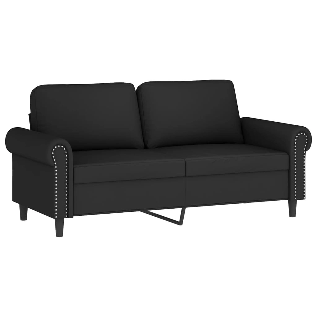 2-Seater Sofa Black 140 cm Velvet 359534