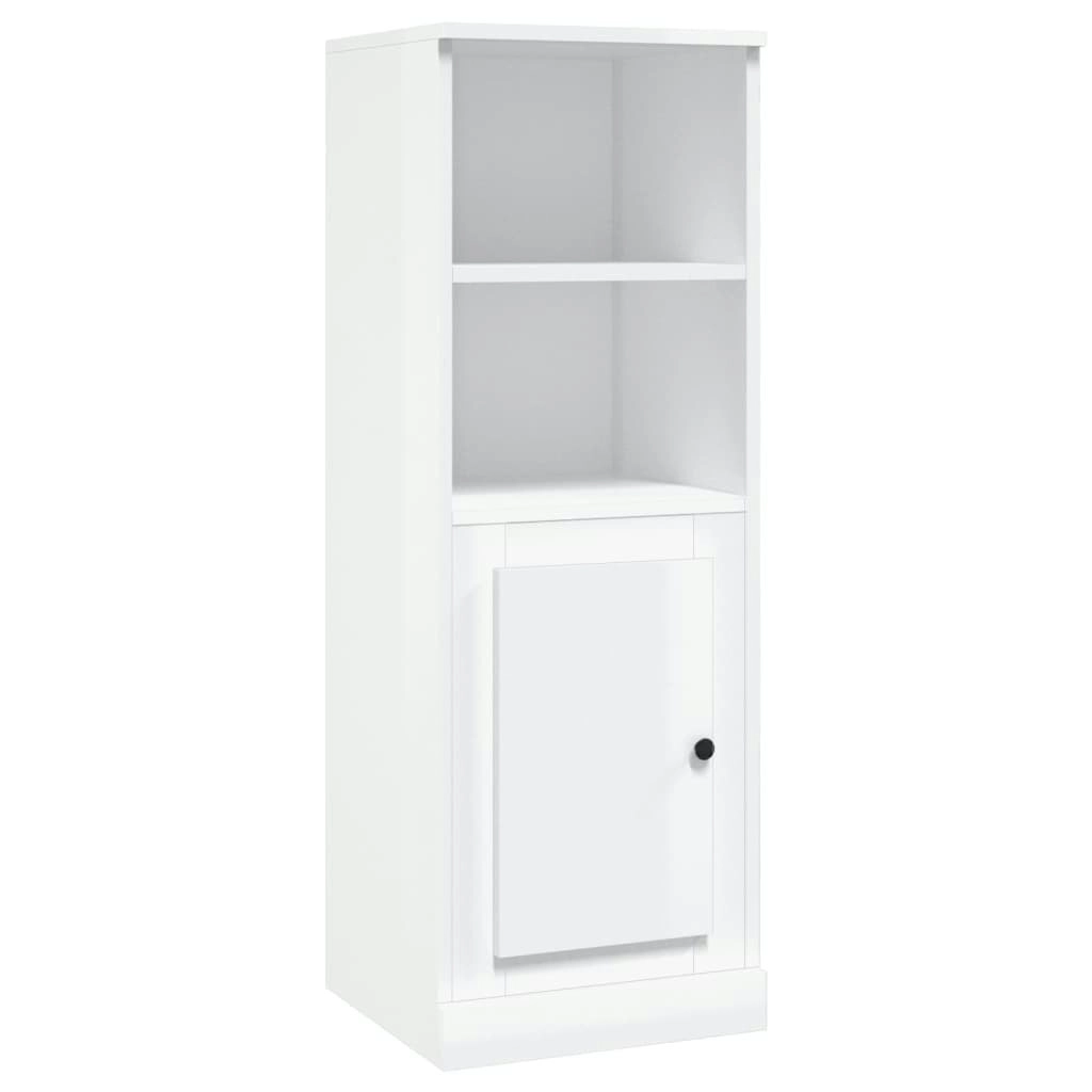 Highboard High Gloss White 36x35.5x103.5 cm Engineered Wood 816322