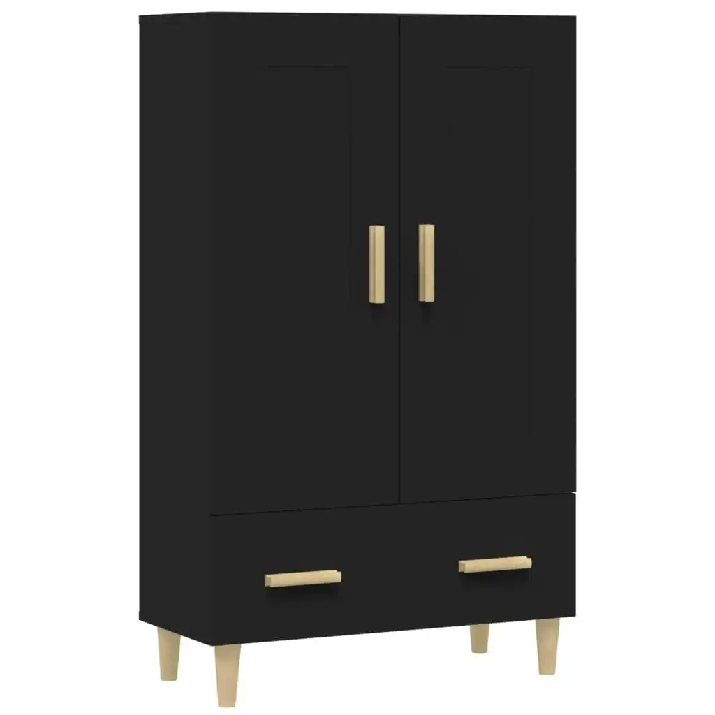 Highboard Black 70x31x115 cm Engineered Wood 812565