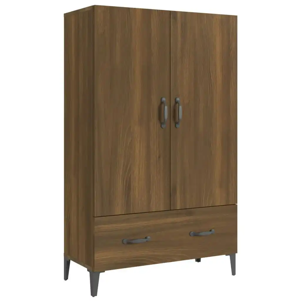 Highboard Brown Oak 70x31x115 cm Engineered Wood 817476