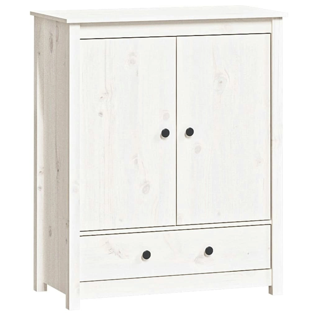 Highboard White 83x41.5x100 cm Solid Wood Pine 823515