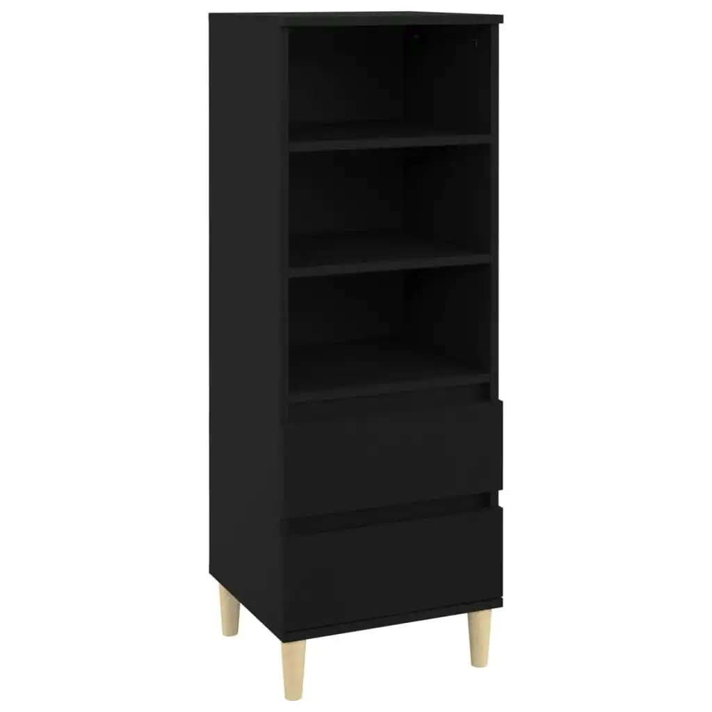 Highboard Black 40x36x110 cm Engineered Wood 821237