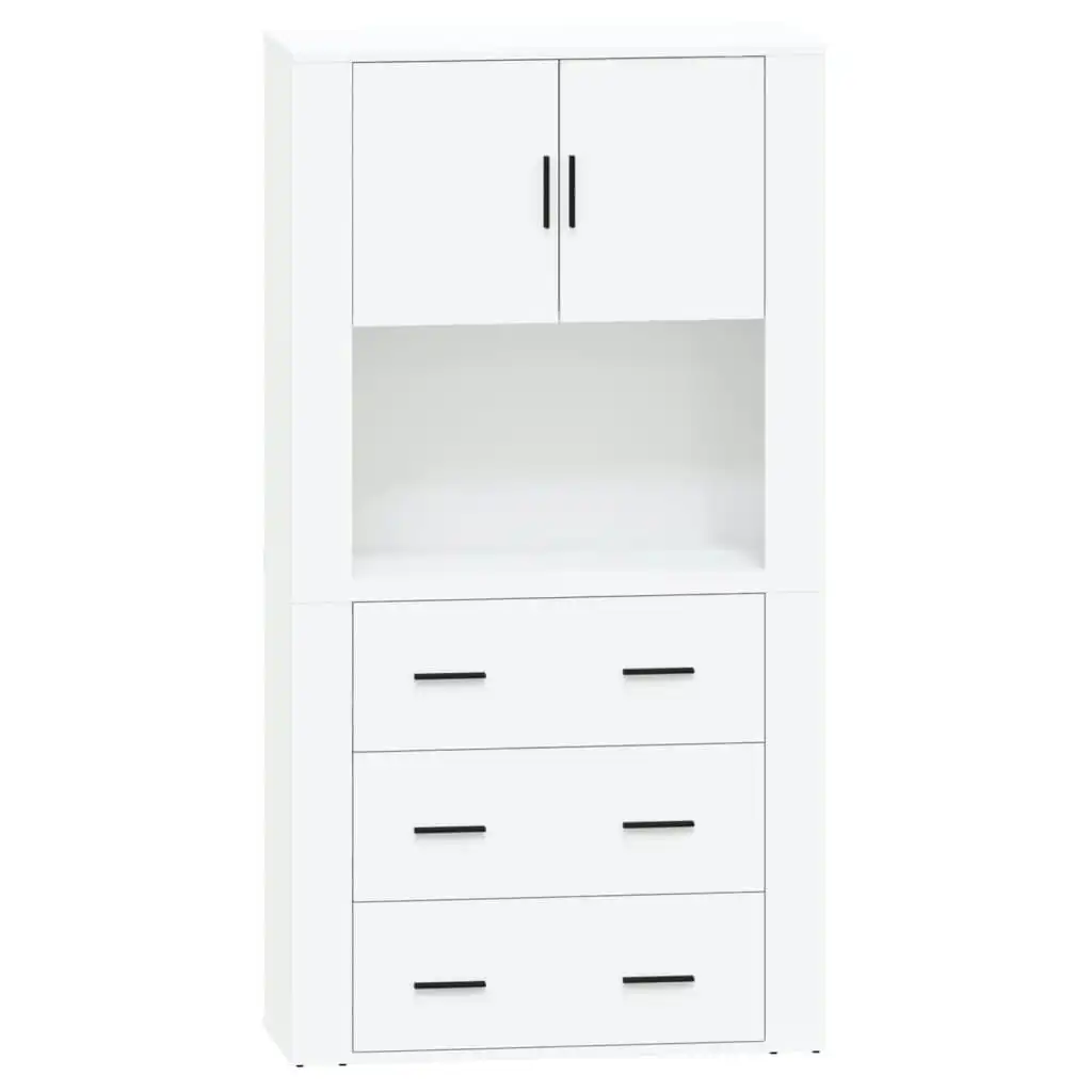 Highboard High Gloss White Engineered Wood 3185385