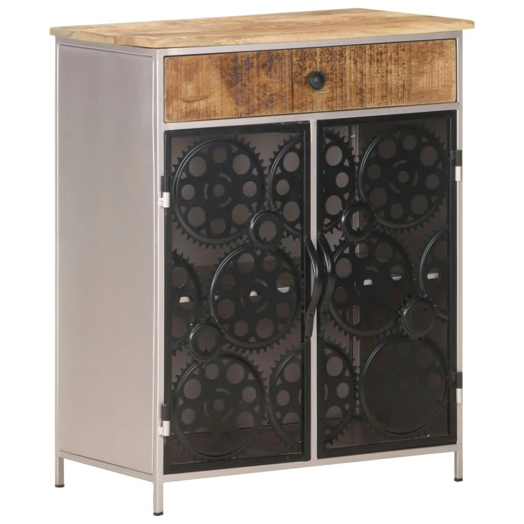 Sideboard 60x35x75 cm Rough Mango Wood & Iron 323736