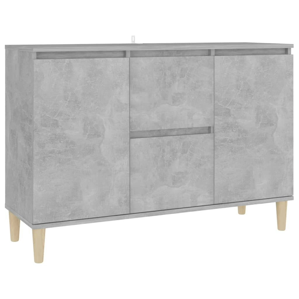 Sideboard Concrete Grey 101x35x70 cm Engineered Wood 806107