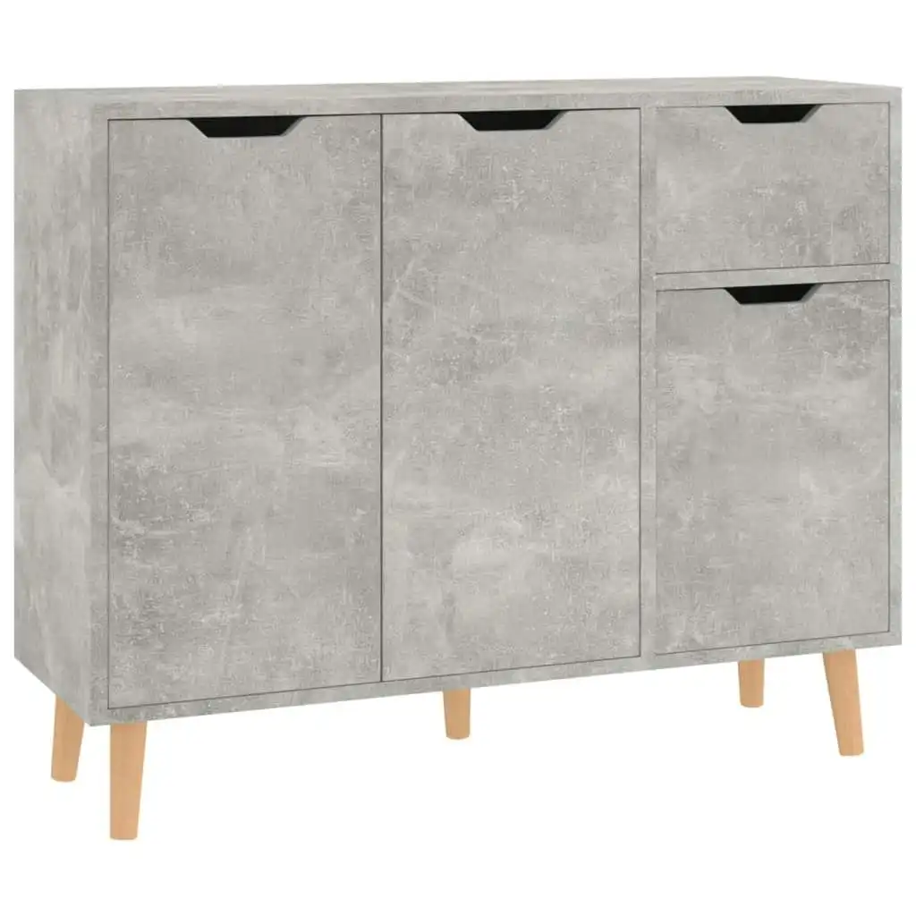 Sideboard Concrete Grey 90x30x72 cm Engineered Wood 326817