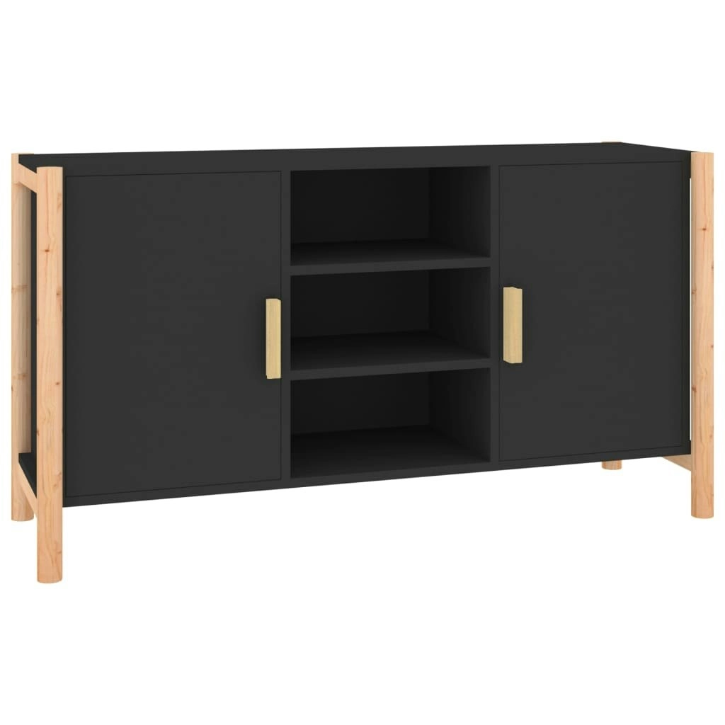 Sideboard Black 107x38x60 cm Engineered Wood 345679