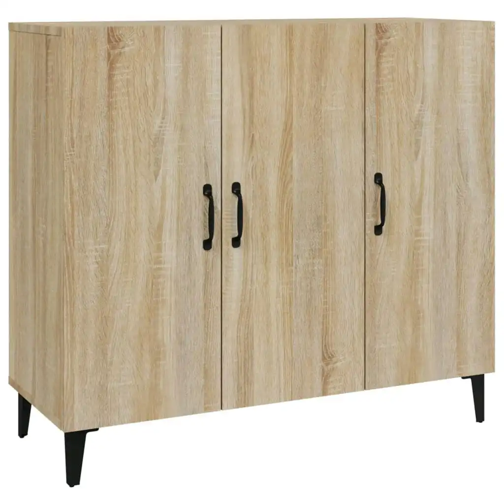 Sideboard Sonoma Oak 90x34x80 cm Engineered Wood 812504