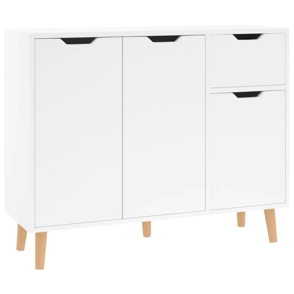 Sideboard High Gloss White 90x30x72 cm Engineered Wood 326819