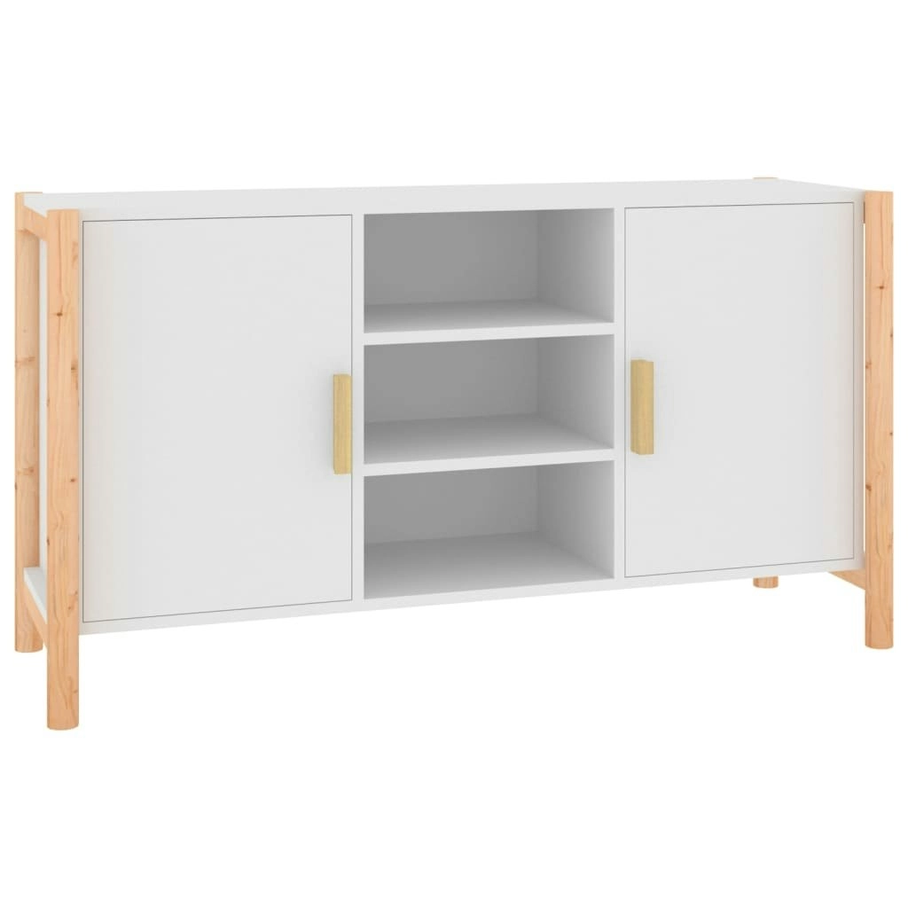 Sideboard White 107x38x60 cm Engineered Wood 345678