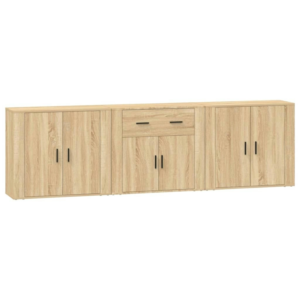 Sideboards 3 pcs Sonoma Oak Engineered Wood 3185418