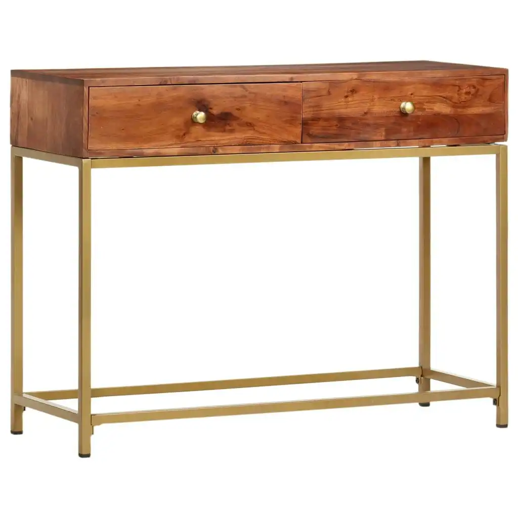 Console Table 100x35x76 cm Solid Wood Acacia 286175