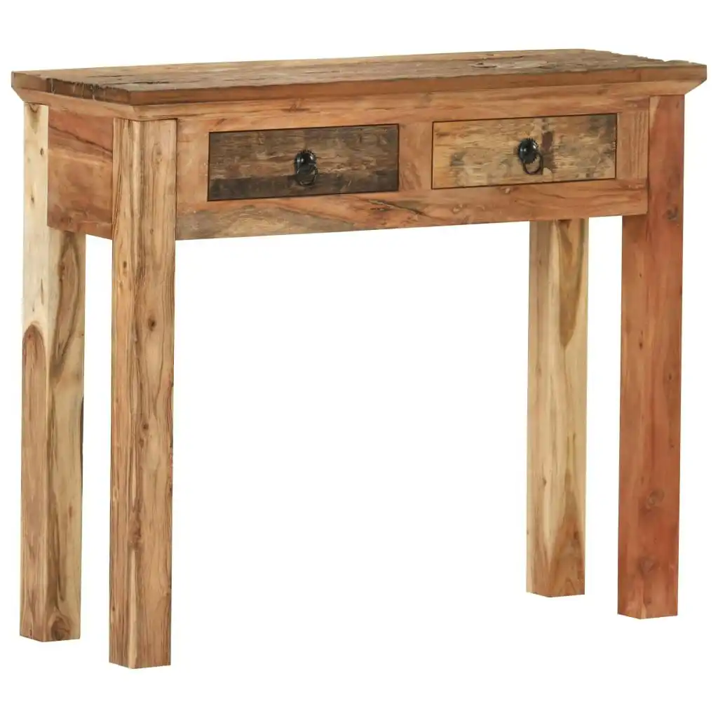 Console Table 90.5x30x75cm Solid Acacia Wood and Reclaimed Wood 320381