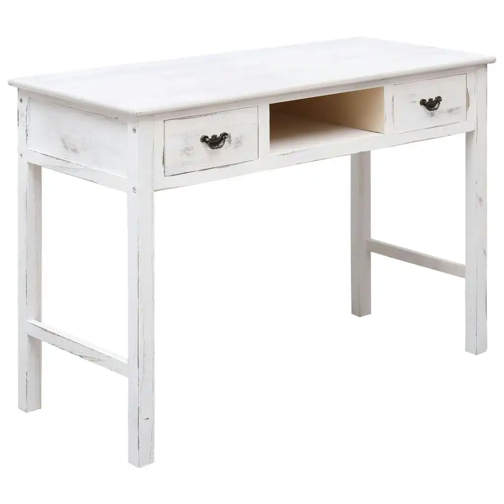 Console Table Antique White 110x45x76 cm Wood 284162