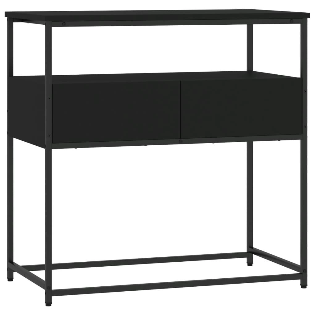 Console Table Black 75x40x75 cm Engineered Wood 834155