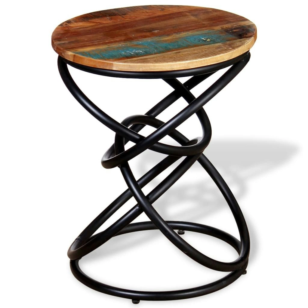 End Table Solid Reclaimed Wood 244231