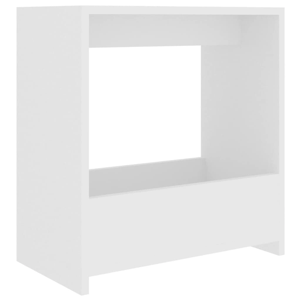 Side Table White 50x26x50 cm Engineered Wood 806687