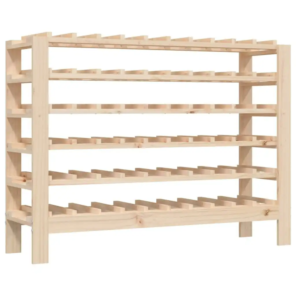 Wine Rack 109.5x30x82 cm Solid Wood Pine 822546