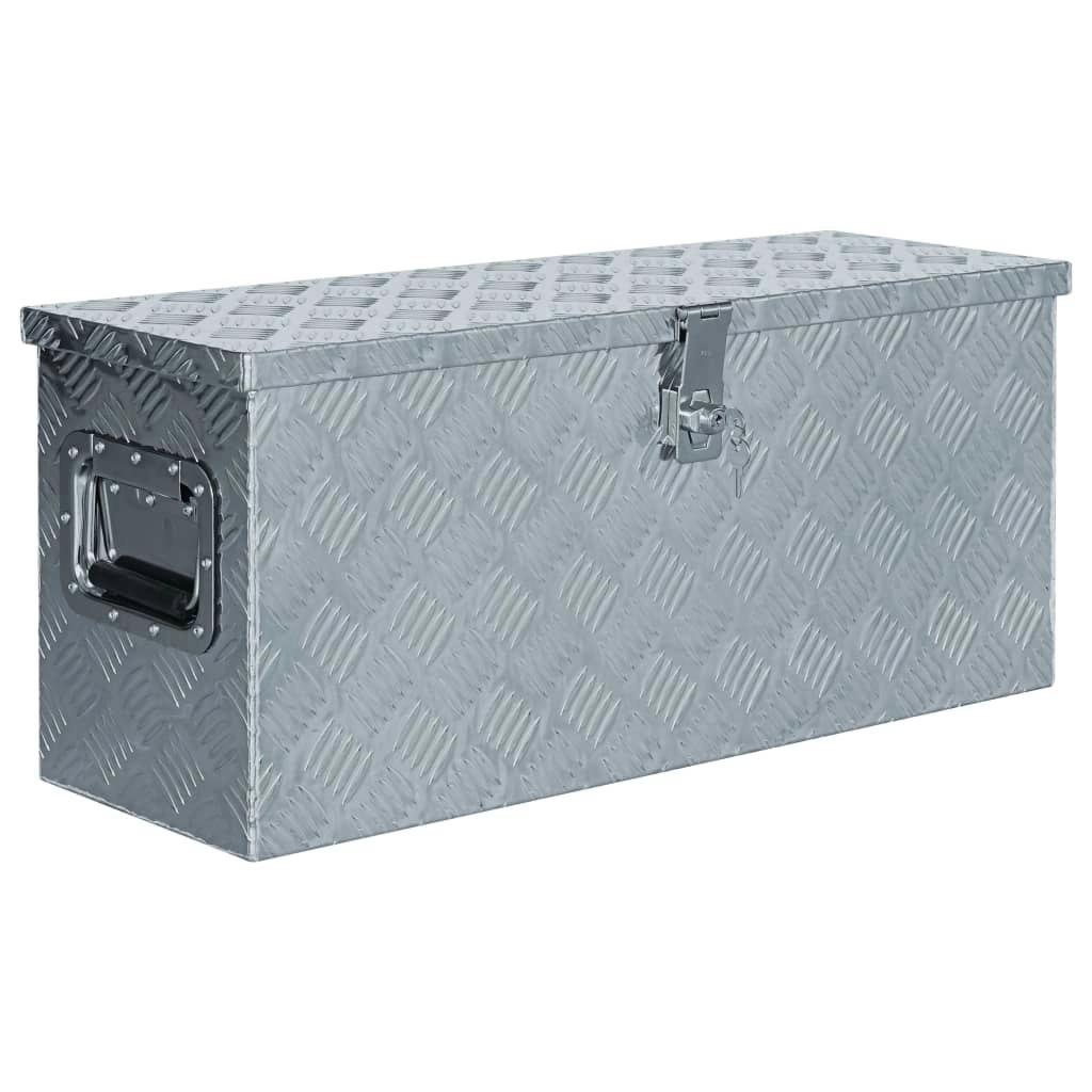 Aluminium Box 76.5x26.5x33 cm Silver 142938