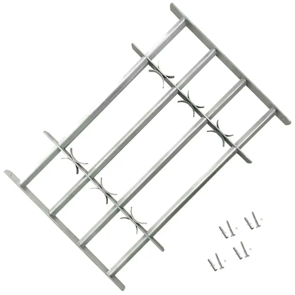 Adjustable Security Grille for Windows with 4 Crossbars 500-650 mm 141385