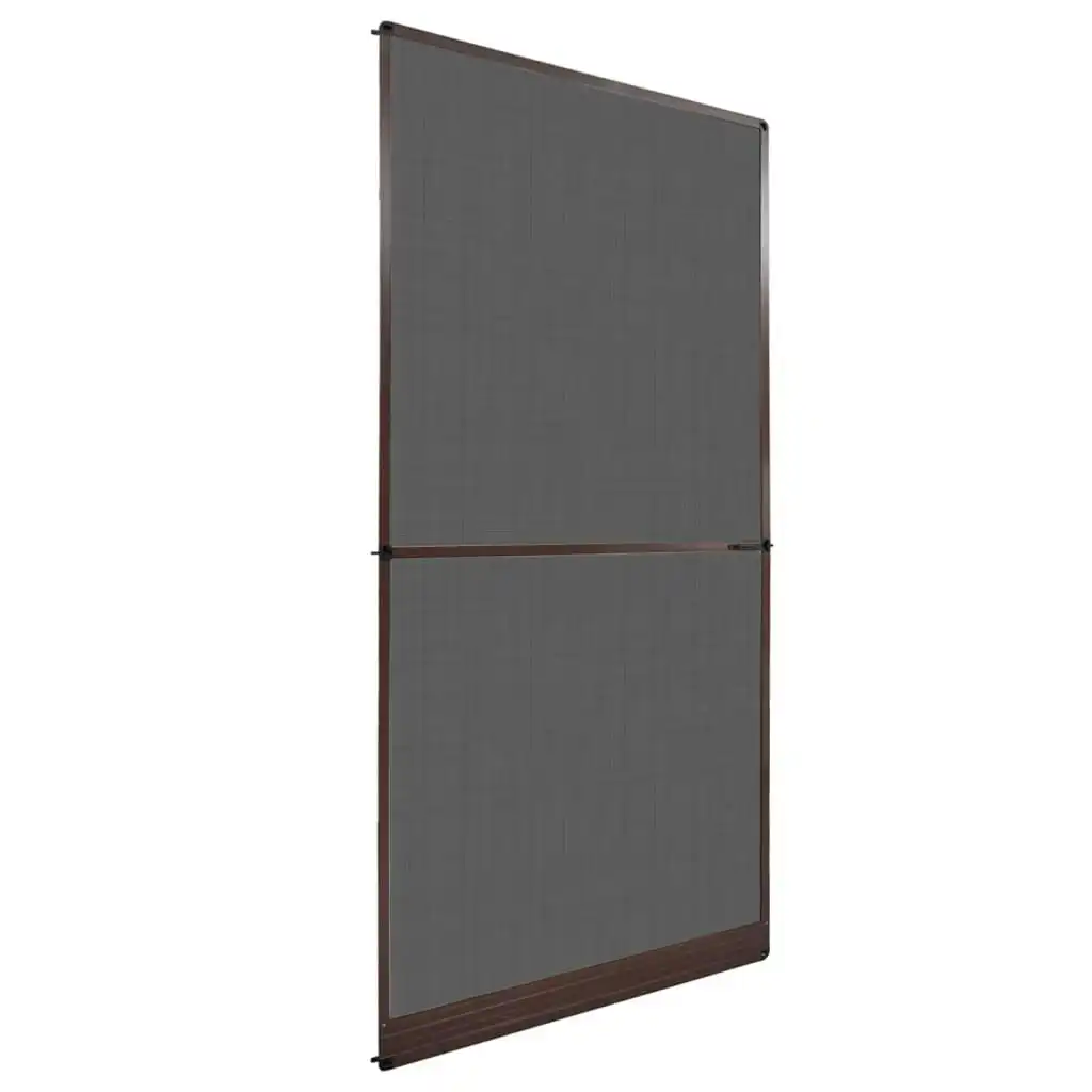 Brown Hinged Insect Screen for Doors 120 x 240 cm 141566