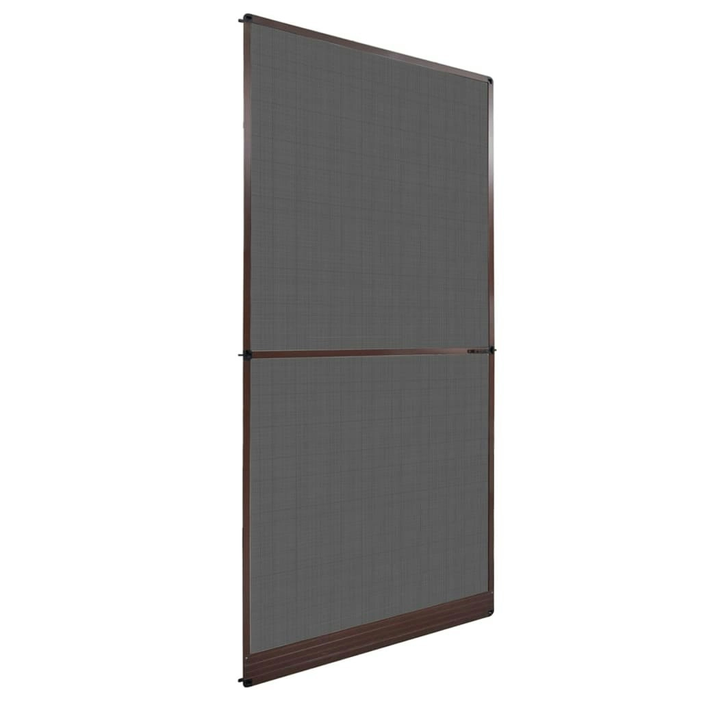 Brown Hinged Insect Screen for Doors 120 x 240 cm 141566