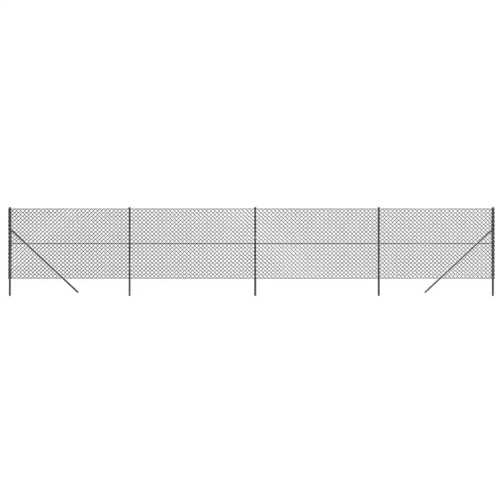 Chain Link Fence Anthracite 1.4x10 m 153955