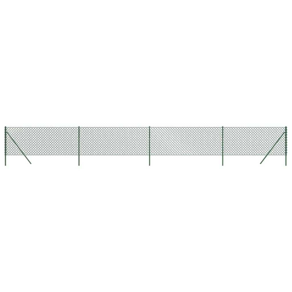 Chain Link Fence Green 1x10 m 153905