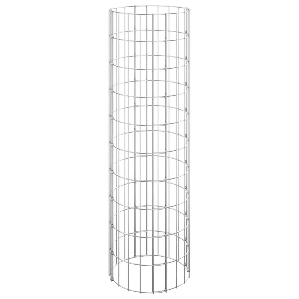 Circular Gabion Pole Galvanised Steel Ø30x100 cm 152012