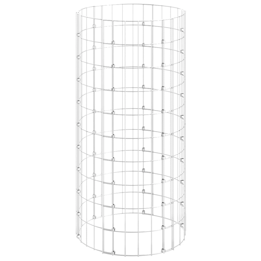 Circular Gabion Pole Galvanised Steel Ø50x100 cm 152016