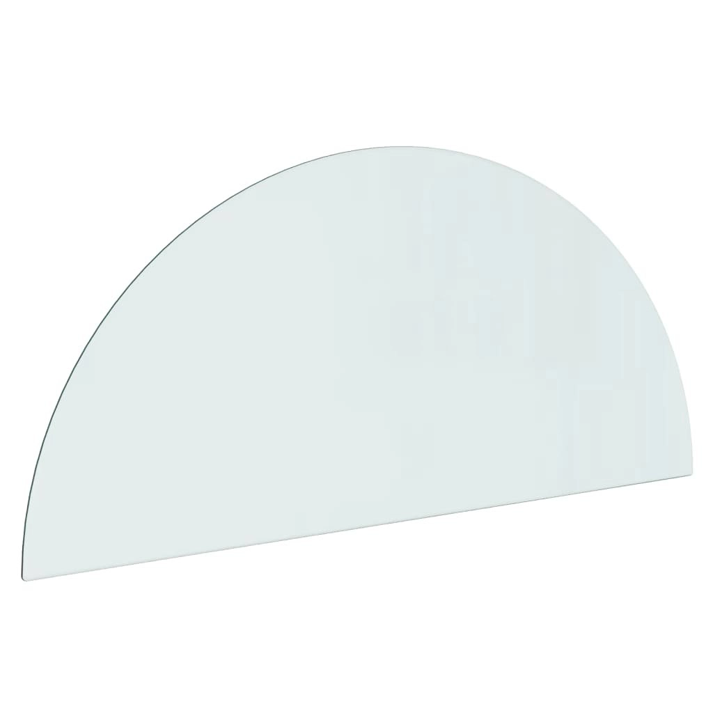 Fireplace Glass Plate Half Round 1200x500 mm 324113