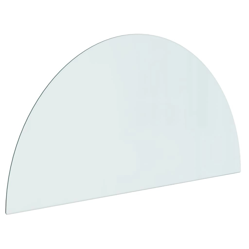 Fireplace Glass Plate Half Round 1000x500 mm 324117