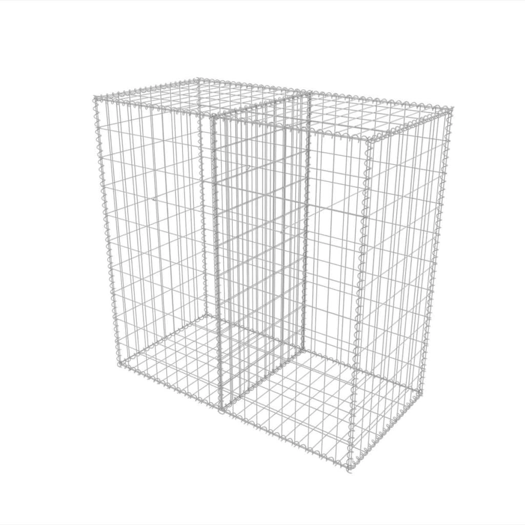 Gabion Basket Galvanised Steel 100x50x100 cm 142550