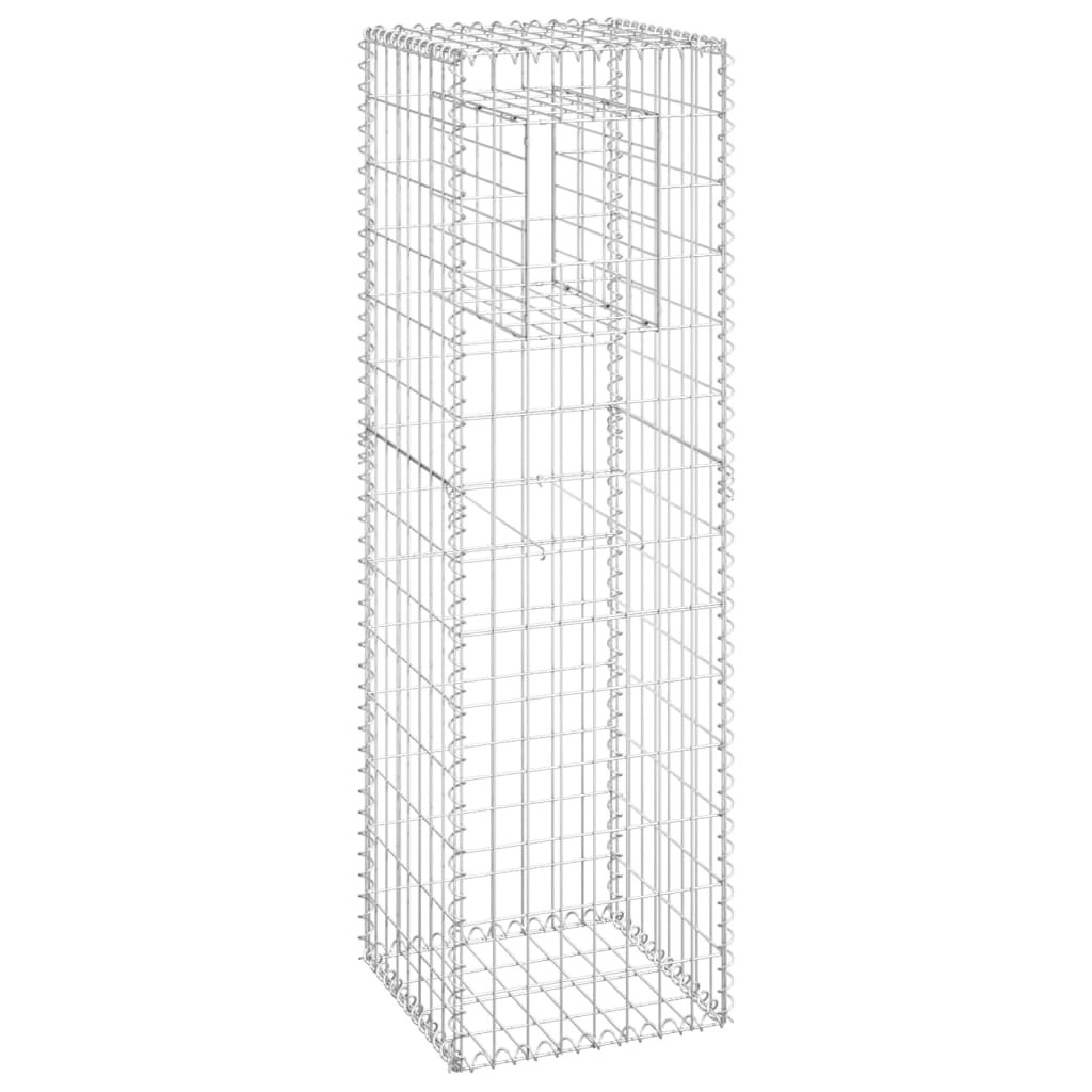 Gabion Basket Post 40x40x140 cm Iron 151262