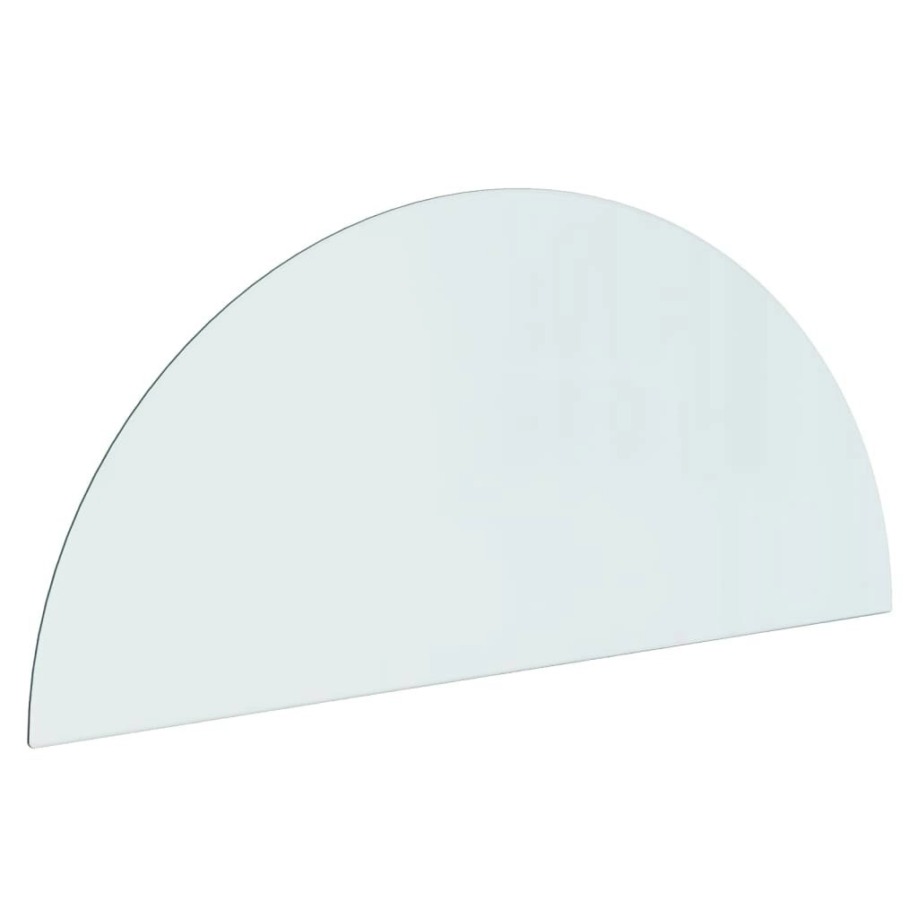 Fireplace Glass Plate Half Round 1200x500 mm 324119