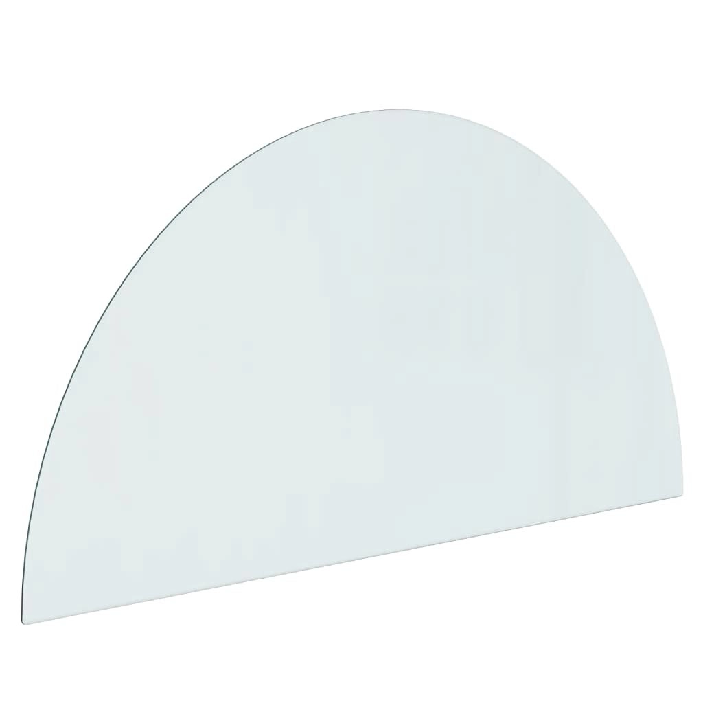 Fireplace Glass Plate Half Round 1200x600 mm 324114